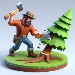 Lumberjack 3D Simulator Icon