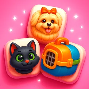 Pets, Find and Merge Tile Match Icon