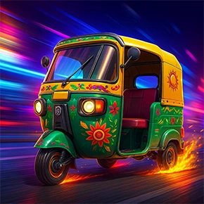 Tuk Tuk Rikshaw Traffic Racing Icon